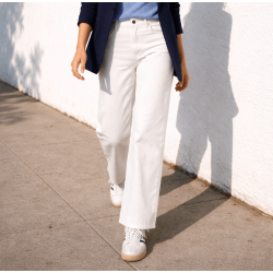Jeans a palazzo BEIGE