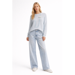 Maglioncino righette AZZURRO