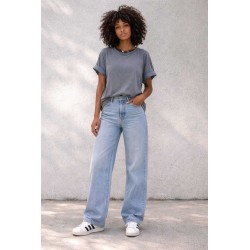 T-shirt risvolto BLU JEANS