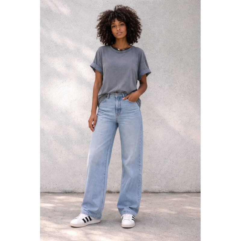 T-shirt risvolto BLU JEANS