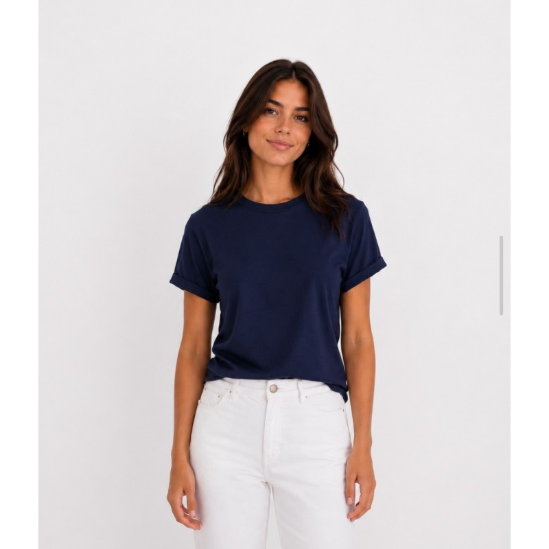 T-shirt risvoltino e spacchetto BLU