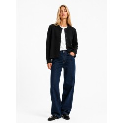 Cardigan con bottoni neri NERO