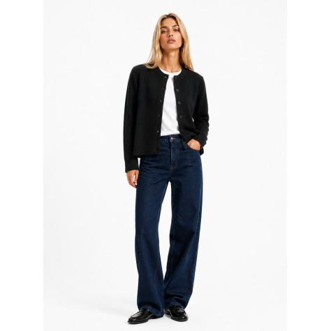 Cardigan con bottoni neri NERO