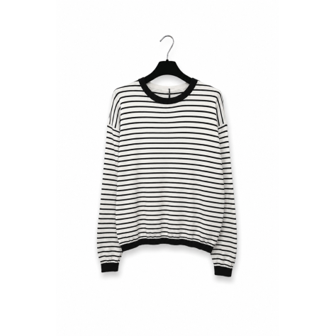 Maglioncino righette NERO