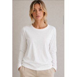Maglia con rouches sul...