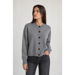 Golfino girocollo con paillettes GRIGIO