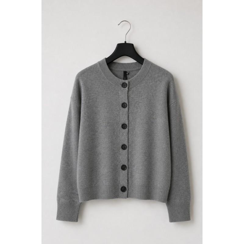Golfino girocollo con paillettes GRIGIO