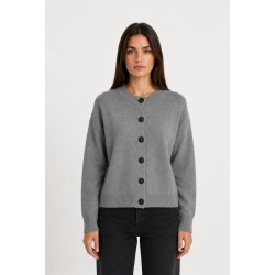 Golfino girocollo con paillettes GRIGIO