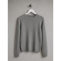 Maglioncino trecce GRIGIO