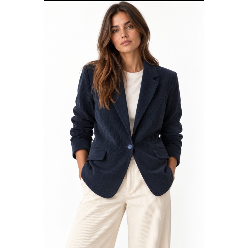 Giacca velluto BLU